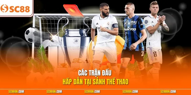 Các trận đấu hấp dẫn tại sảnh thể thao